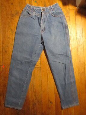 High Waist Raw Denim 9/10 True Vintage Jeans 25x28 1980's Boho Hippy Brandon